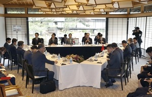 京都市で開かれた日中韓文化相会合=2017年8月26日午前